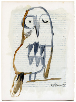  Owl on Paper